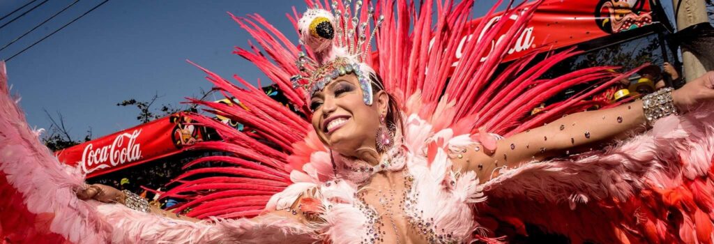 Carnaval de Barranquilla dancer in full costume