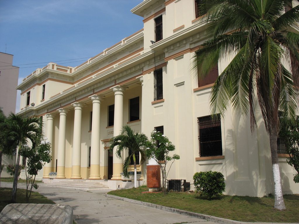 The Colegio Nuestra Senora de Lourdes, a landmark building in El Prado, Barranquilla