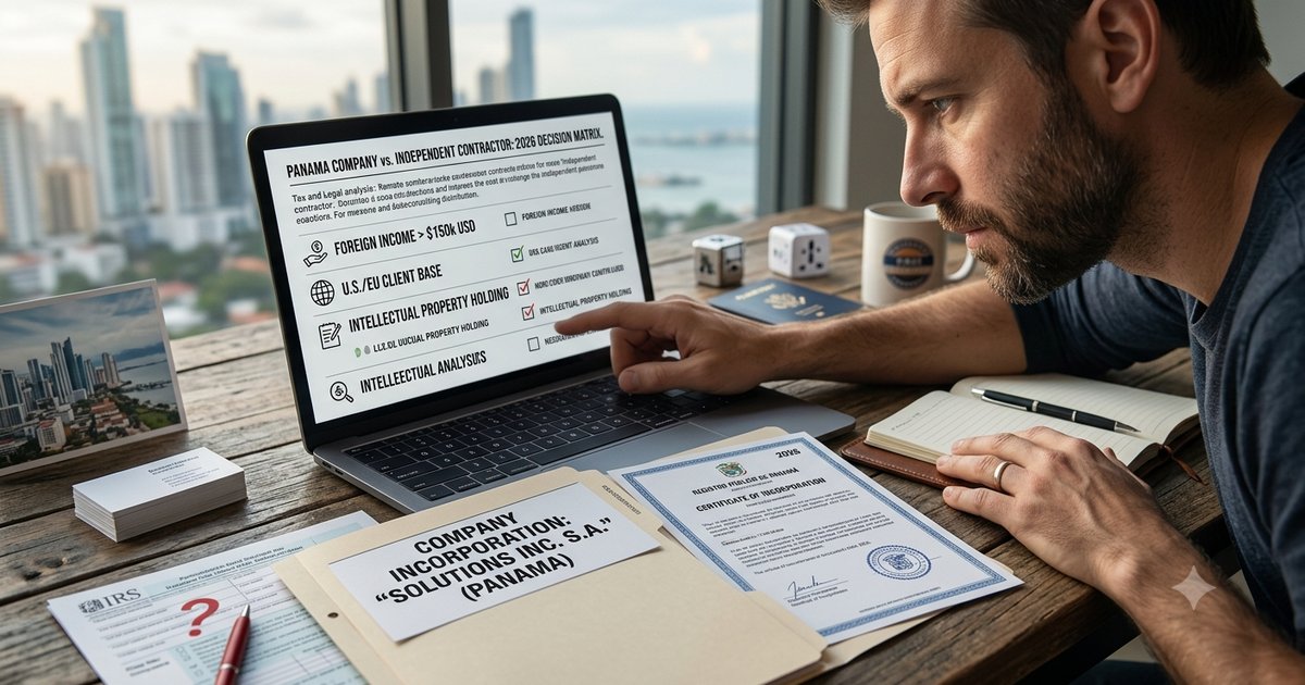 When a Remote Contractor Actually Needs a Panama Company (2026)