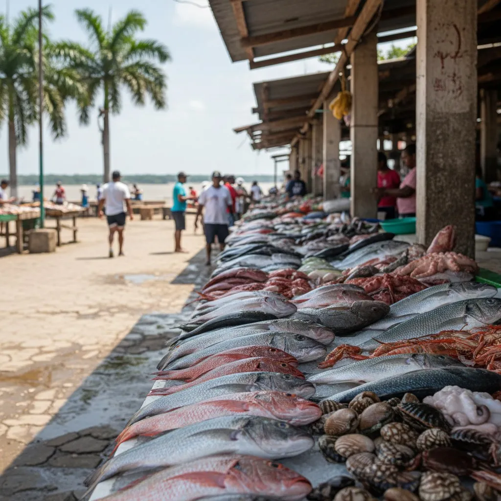 Mercado de pescados de las flores, Barranquilla
